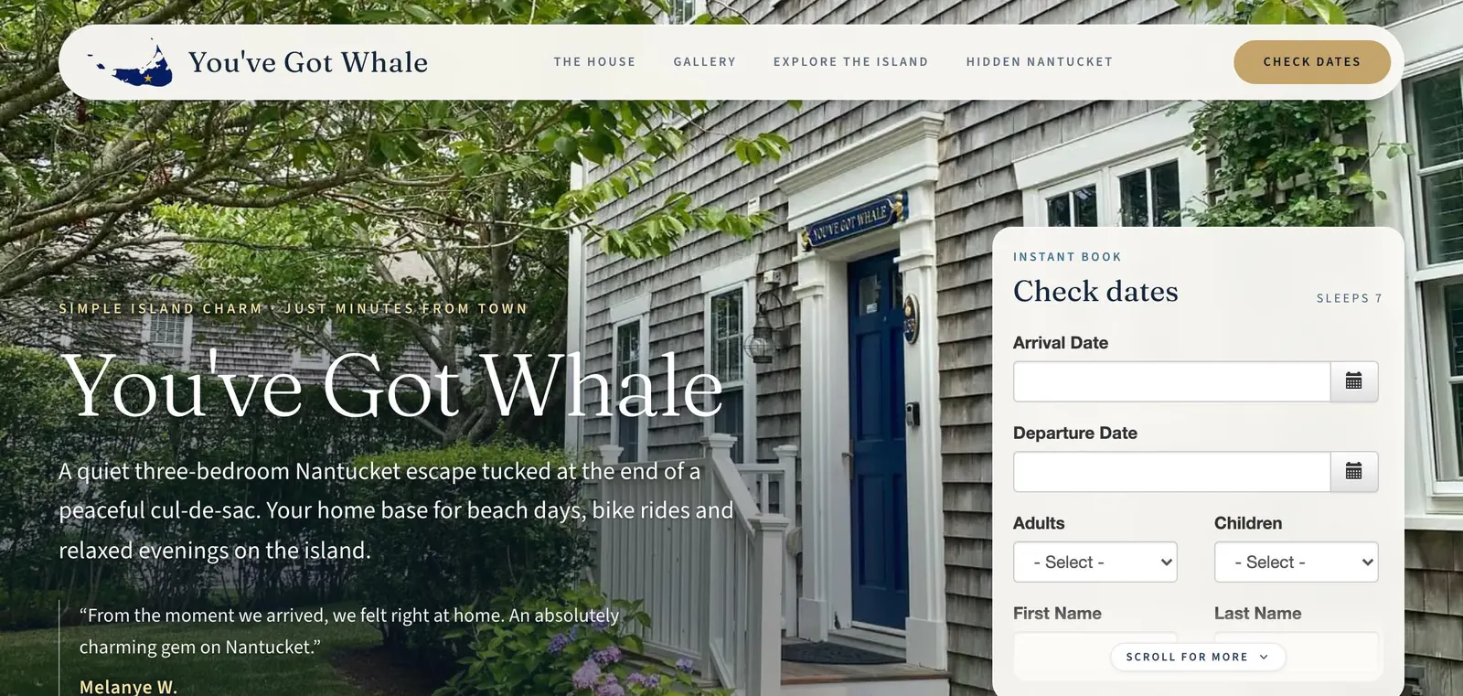 You&rsquo;ve Got Whale website preview
